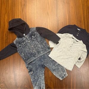 Splendid Kids Matching Set - Black, Gray, Blue